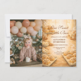 Convites Foto Um Doce Pãozinho Primeiro Aniversário