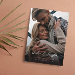 Convites Foto V MOD Chic 8 Salvar data<br><div class="desc">Simples, Moderno, Único, Preto e Branco descrevem a sua fotografia Guardar a Data que lhe apresenta. Qualidade personalizada sem preço personalizado, este convite é impresso em impressoras de alto nível profissional e de alta qualidade. E você pode facilmente fazer seu próprio convite com nossos modelos. Visite esta página para fazer...</div>