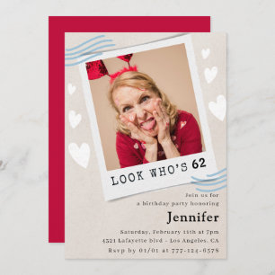 Convites Foto: Veja quem faz 62 anos