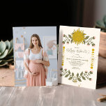 Convites Foto Vintage Chá de fraldas Botânico Celestial<br><div class="desc">Celebre o próximo pacote de alegria com nosso Vintage Celestial Chá de fraldas Invitation. A cintura celestial, entrelaçada com elementos botânicos, cria um convite que irradia charme e elegância. Matizes de Vintage deram o tom para uma celebração de eterno, convidando amigos e família a um chá de fraldas que é...</div>