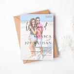 Convites Foto VS Black & W Modern Weding<br><div class="desc">Entusiasme seus convidados pelo seu belo casamento enviando seus convites para casamentos modernos,  elegantes e fotográficos VS Black & W Modern com sua fotografia e caligrafia moderna.</div>