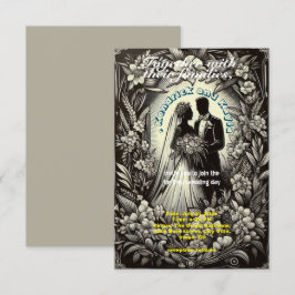 Convites fotocasamento branco retro bla7white