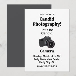 Convites Fotografia de Fotógrafo Candid Camera