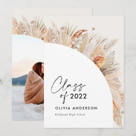 Convites Fotografia de gradução terracotta pampas botânica