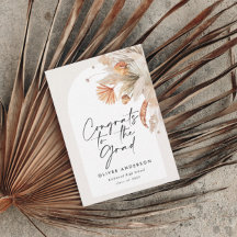 Fotografia de gradução terracotta pampas botânica