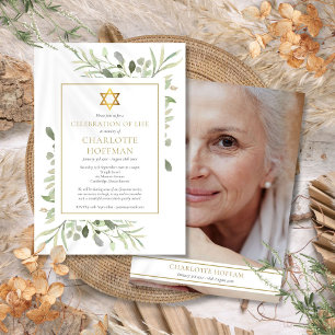 Convites Fotografia de Verde da Celebração Judaica da Vida 