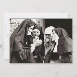 Convites Fotografia de Vintage de Freiras
