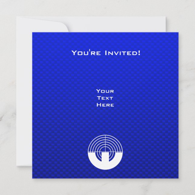 Convites Fotografia do esporte azul (Frente)