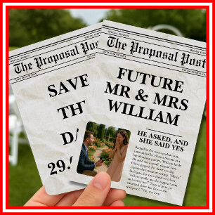 Convites Fotografia em Preto e Branco de Jornal Divertido S