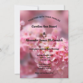 Convites Fotografia Floral de Cerejeira Elegante Casamento
