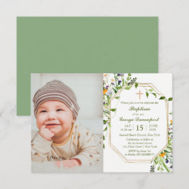 Convites Fotografia personalizada Baptism
