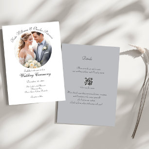Convites Fotografia personalizada QR código de casamento Co