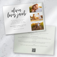 Fotografias com Marcação à Mão Código QR Casamento