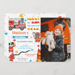 Convites Fotografias de Aniversário de Caminhão de Foto