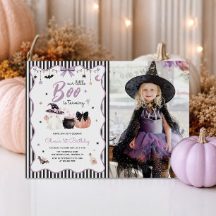 Convites Fotomilhas Boo Fantasma de Halloween de 1º Anivers