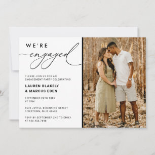 Convites Fotomorfologia Nós estamos noivos Festa de Noivado