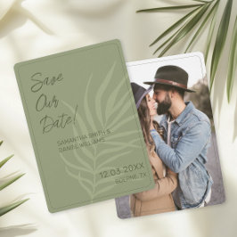 Convites Fotos de Casamento Boho Minimalista