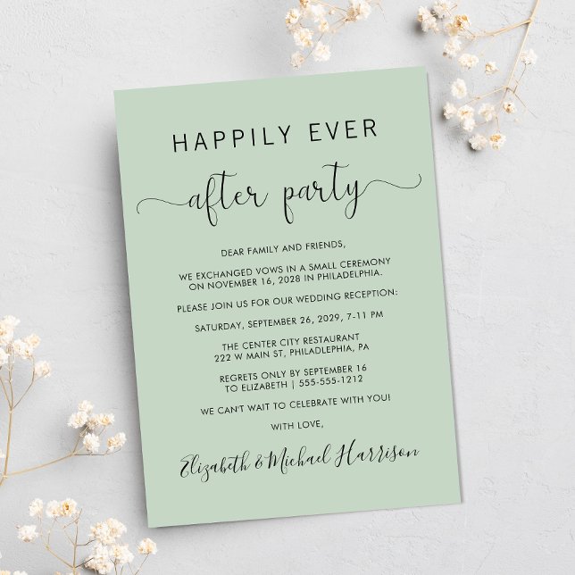 Convites Fotos de Casamento Festa de Depois dos Felizes par (Your love story deserves a grand celebration!)