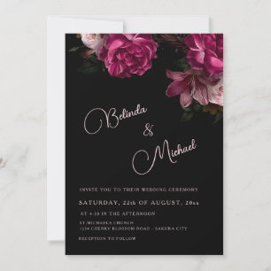 Convites Fotos de Rosas Desenhadas à Mão para Casamento Som