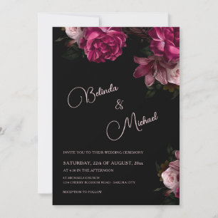Convites Fotos de Rosas Desenhadas à Mão para Casamento Som