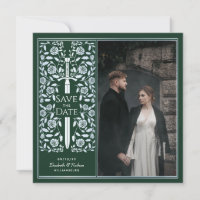 Fotos de Silver Green Medieval Sword Save the Date