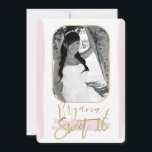 Convites Fotos de Sweet 16 Modernas Minimalistas em Dourado<br><div class="desc">Personalize para qualquer evento</div>