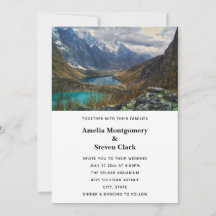 Fotos do Casamento das Montanhas Alpinas Cênicas