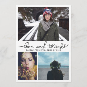 Convites Fotos graduadas bonitos do roteiro três do amor e