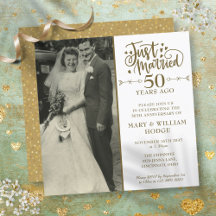 Fotos Quadradas de Casamento de Aniversário de 50 