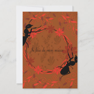 Convites fourmi, affirmation positive ,phrase inspirante
