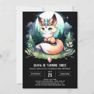 Convites Fox Birthday digital
