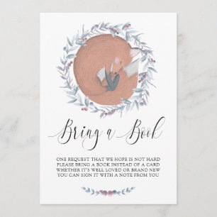 Convites Fox Botânica Delicada Traga um Livro