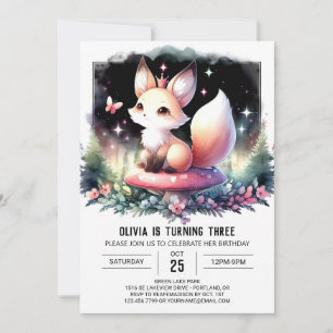 Convites Fox Fox Aniversário majestoso