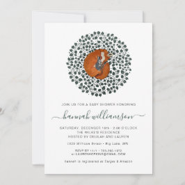 Convites Fox & Hare Woodland | Chá de fraldas florestal