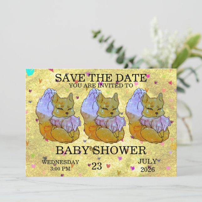 Convites Fox named Dice (Em pé/Frente)