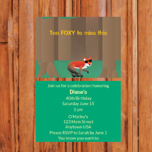 Convites "Foxy Demais para Isso" Festa Sassy