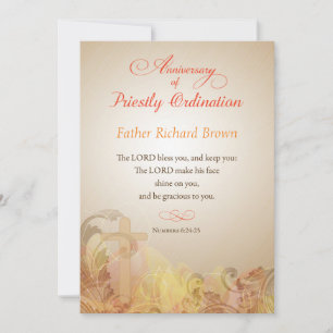 Convites Fr. Richard Brown, Personalizado, 60º Aniversári