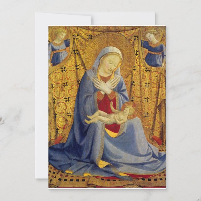 Convites Fra Angelico - A Madona da Humildade (Frente)