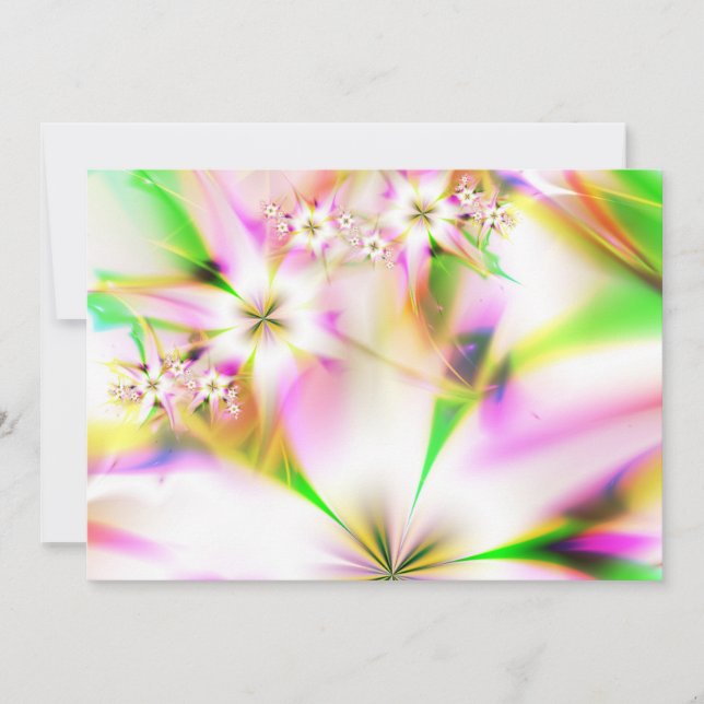 Convites fractal floral (Frente)