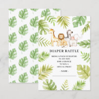 Fralda da selva de bebê Raffle Invitati