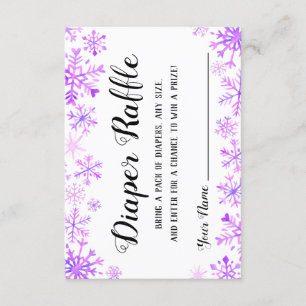 Convites Fralda Raffle - Bebê é frio lá fora