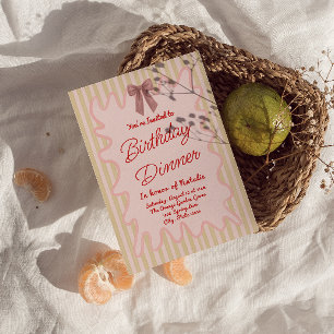 Convites Frame de Arco Pintado à Mão tira diversão Janto de