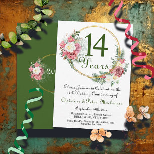 Convites Frame Dourado dos Rosas de Casamento de Marfim