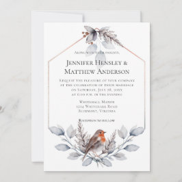 Convites Frame Geométrico A Cinza De Prata Deixa O Invit De