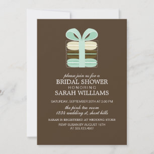 Convites Francês bonito Macarons da hortelã