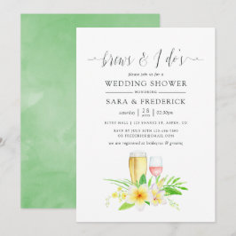 Convites Frangipani Exótico De Aquarelas Antes Do I