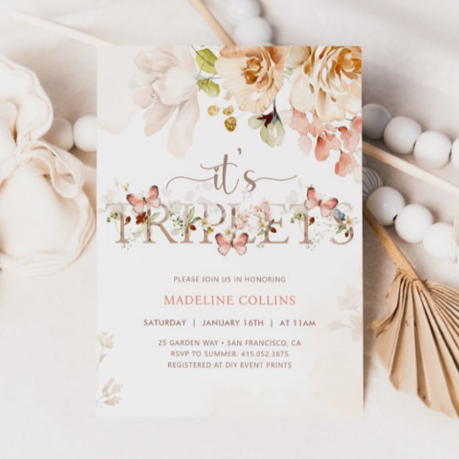 Convites Frangos De Flor Selvagem Em Chá de fraldas Sanguín (Criador carregado)