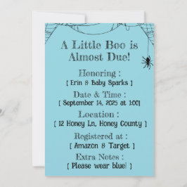 Convites Frankie Boo Crew Baby Shower Invitation – Editable