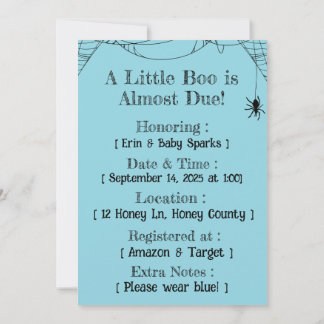 Convites Frankie Boo Crew Baby Shower Invitation – Editable