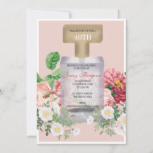 Frasco de Perfume Cor-de-Rosa Esbranquiçado
